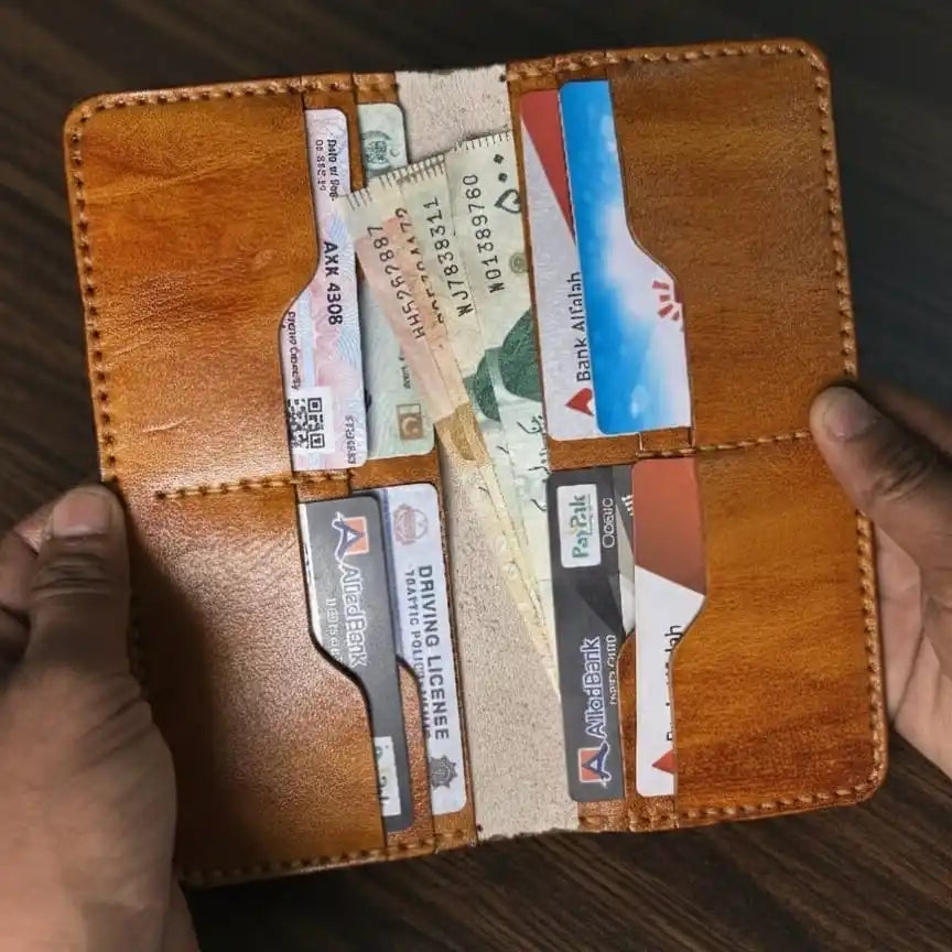 Long Wallet (Full Grain) Vegetable Tanned Leather
