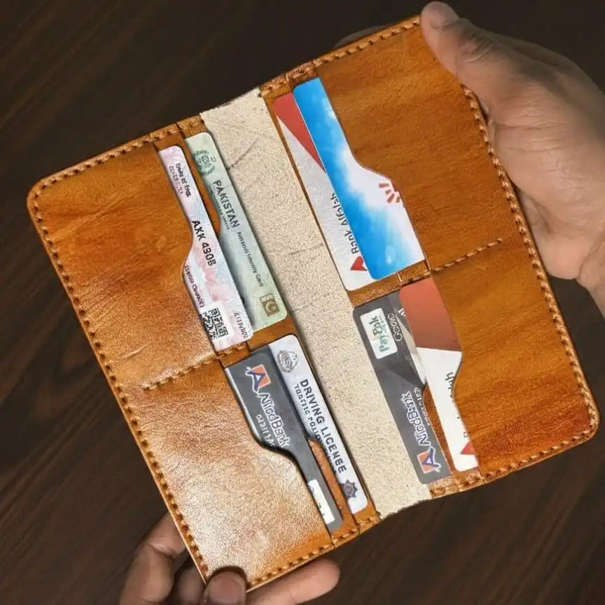 Long Wallet (Full Grain) Vegetable Tanned Leather