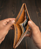 Bifold Leather Wallet (Coffee Brown Color)