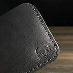 No.101 Bifold Leather Wallet (Jet Black)