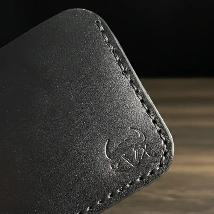 No.101 Bifold Leather Wallet (Jet Black)