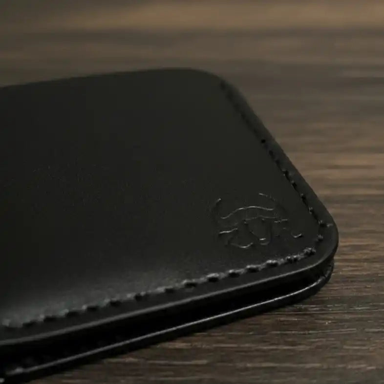 No.101 Bifold Leather Wallet (Jet Black)