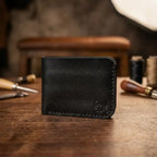 No.101 Bifold Leather Wallet (Jet Black)