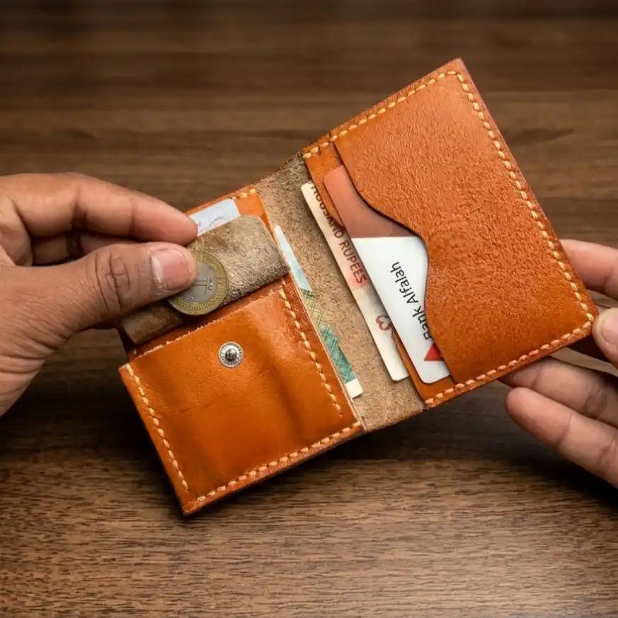 Ultra Compact Leather Wallet (Full Grain)