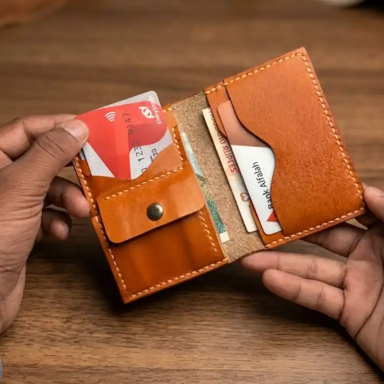 Ultra Compact Leather Wallet (Full Grain)