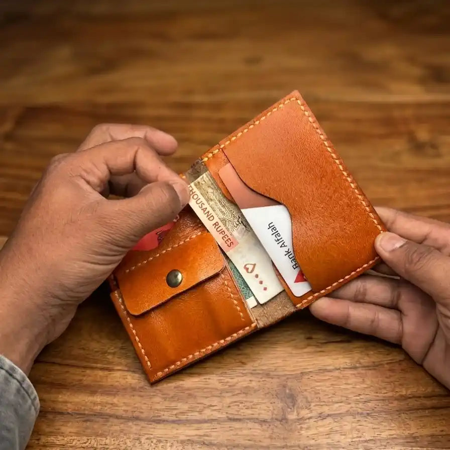 Ultra Compact Leather Wallet (Full Grain)