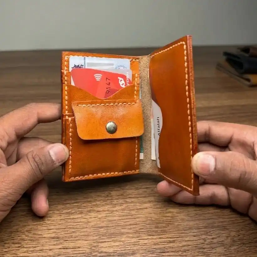 Ultra Compact Leather Wallet (Full Grain)