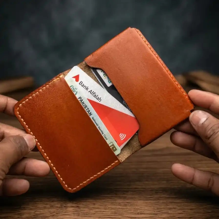 Ultra Slim Leather Pocket Wallet (Full Grain)