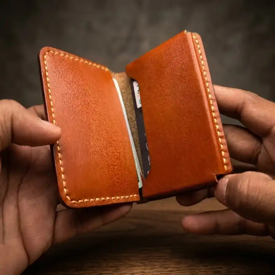Ultra Slim Leather Pocket Wallet (Full Grain)