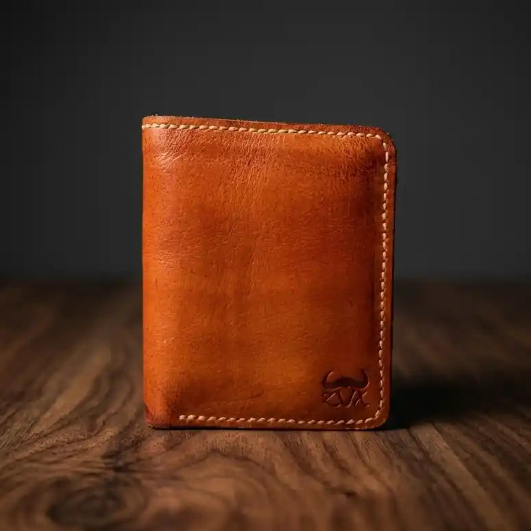 Pound Size Leather Trifold Wallet