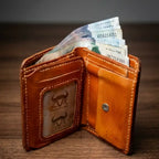 Pound Size Leather Trifold Wallet