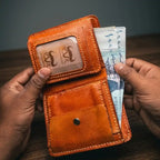 Pound Size Leather Trifold Wallet