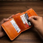 Pound Size Leather Trifold Wallet