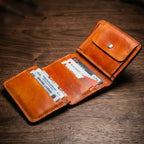 Pound Size Leather Trifold Wallet