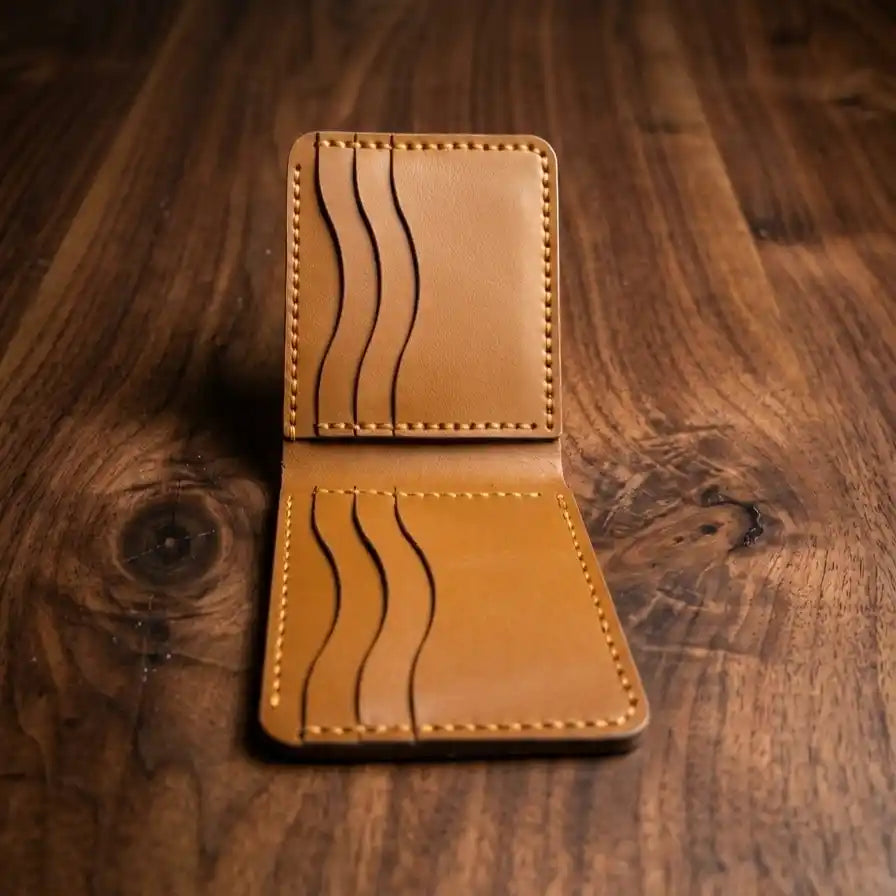 Bifold Slim Wallet (Yellow Tann Color)