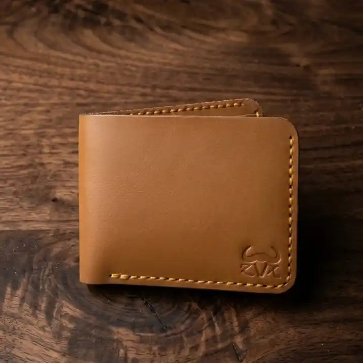 Bifold Slim Wallet (Yellow Tann Color)