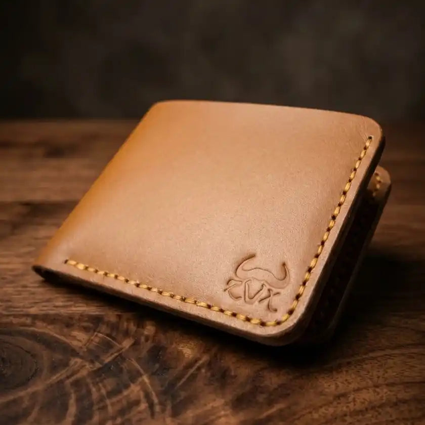 Bifold Slim Wallet (Yellow Tann Color)