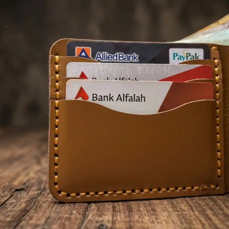 Bifold Slim Wallet (Yellow Tann Color)