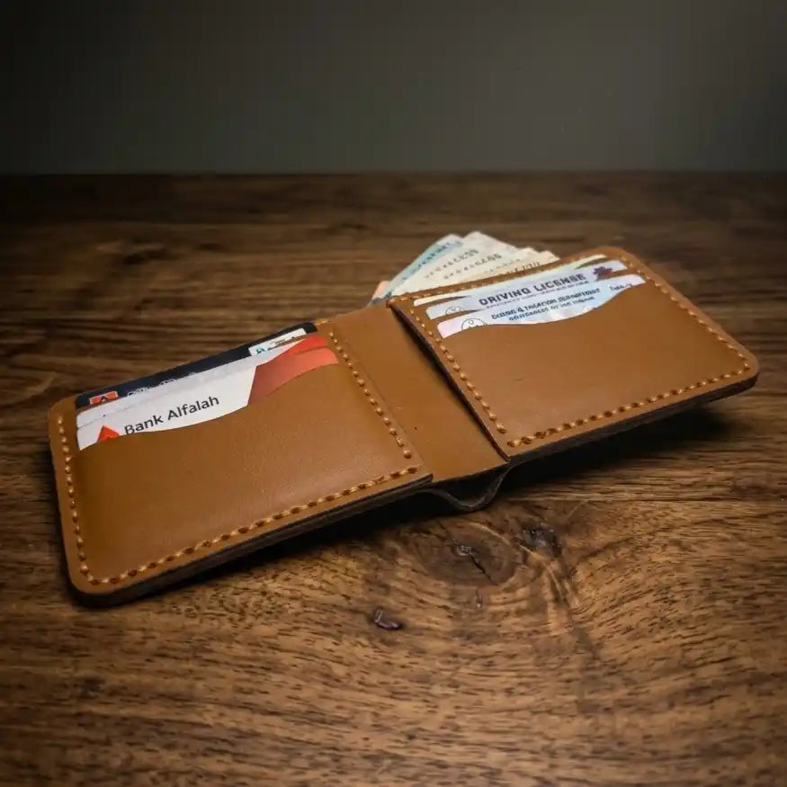 Bifold Slim Wallet (Yellow Tann Color)