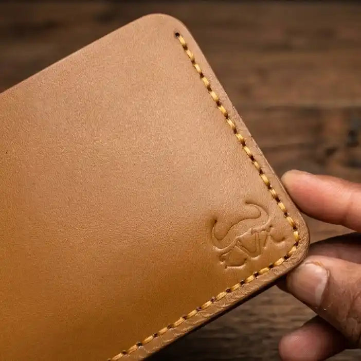 Bifold Slim Wallet (Yellow Tann Color)