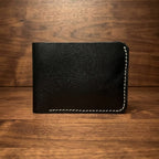 No.102 Bifold Leather Wallet (Shiny Black)