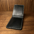 No.102 Bifold Leather Wallet (Shiny Black)