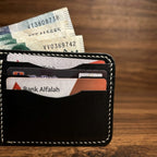 No.102 Bifold Leather Wallet (Shiny Black)
