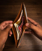 Bifold Leather Wallet (Tan Brown Color)